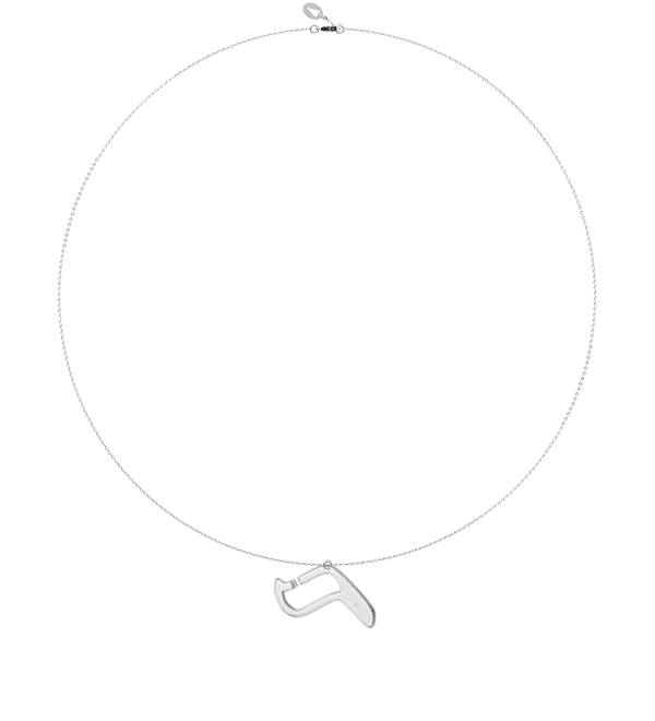L07G- Collier pendentif vav - lettre hebraïque - Or 18k ©AARON KALI