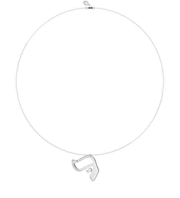 Collier Kalligraphe Aïn Or 18 carats sur chaîne - PM