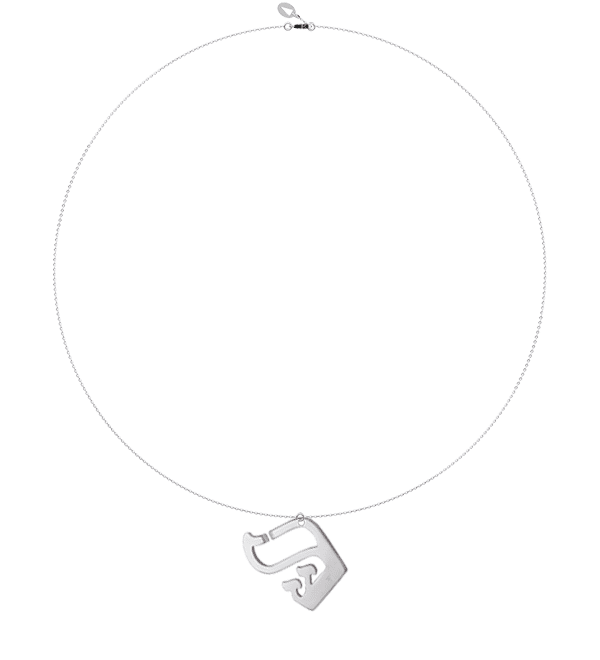 Collier Kalligraphe Chin & Sin Or 18 carats sur chaîne GM