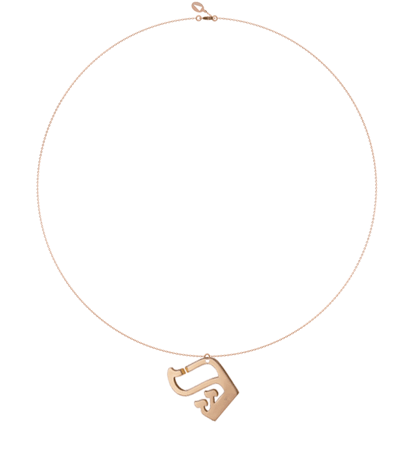 Collier Kalligraphe Chin & Sin Or 18 carats sur chaîne GM