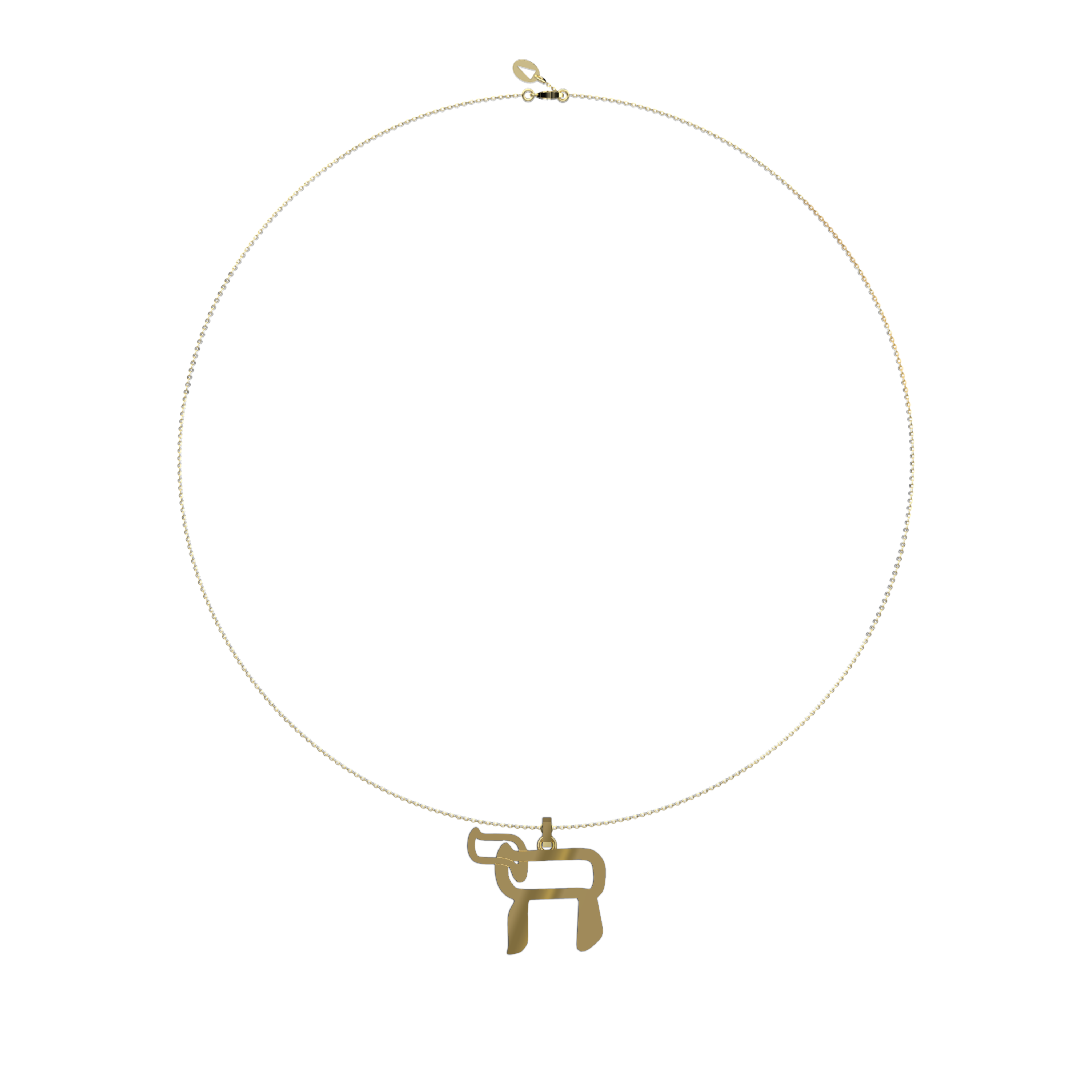 Collier Pendentif Haï sur chaîne en Or 18 carats - GM