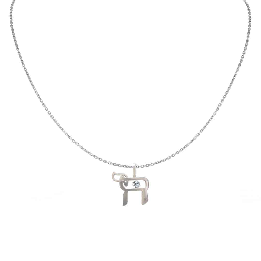 Collier Haï sur chaîne en Or 18 carats et Diamant en serti clos