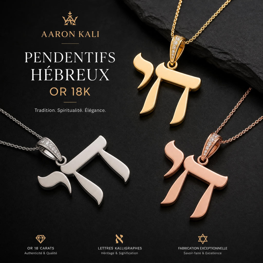 Comment choisir son pendentif hébreu en or 18k : le guide pratique pour un bijou qui vous ressemble