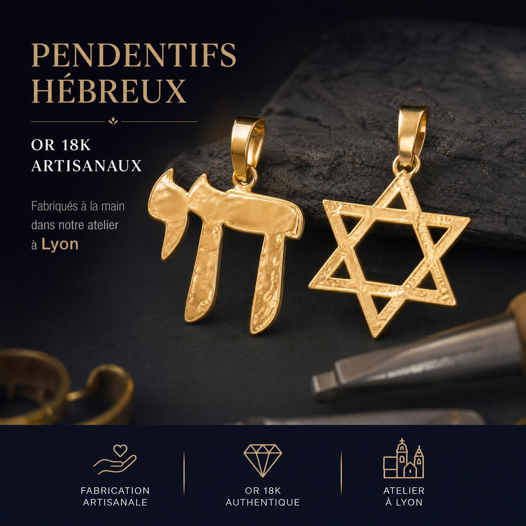 Pendentif hébreu en or 18k : 7 erreurs à éviter pour choisir un bijou qui a vraiment du sens