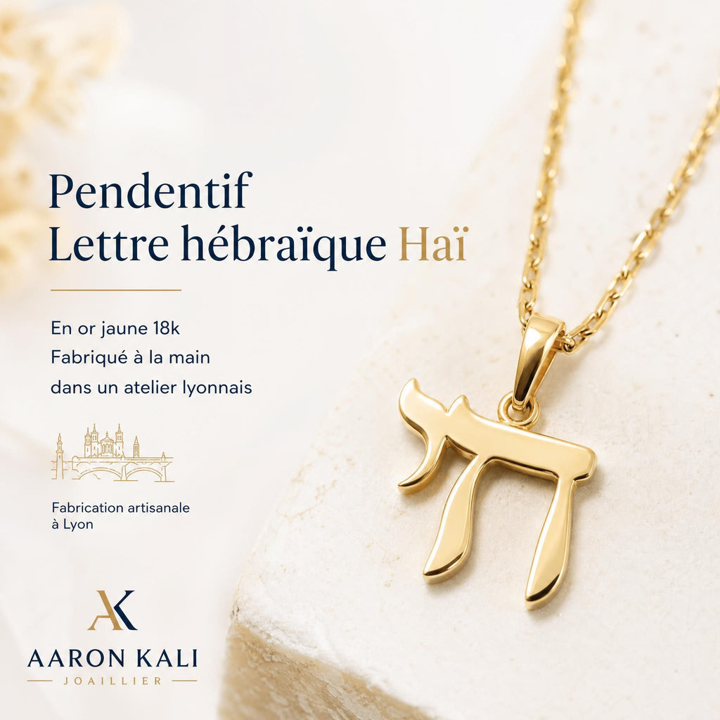 Choisir son pendentif hébreu en or 18k : le guide pratique pour un bijou qui vous ressemble