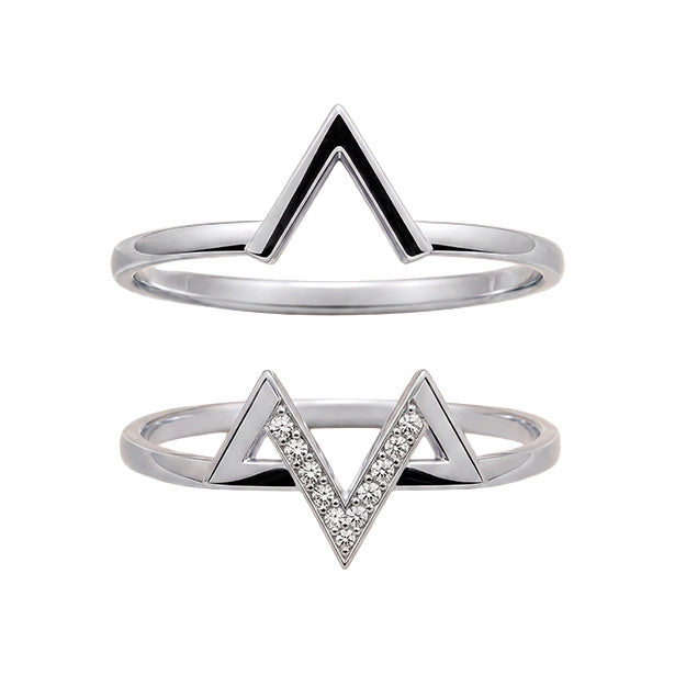 Bague Maguen David or 18k double anneau | Aaron Kali