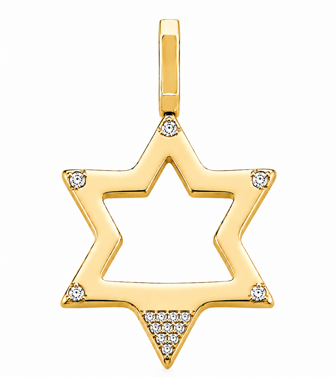 Pendentif Magen David Or 18k & Diamants