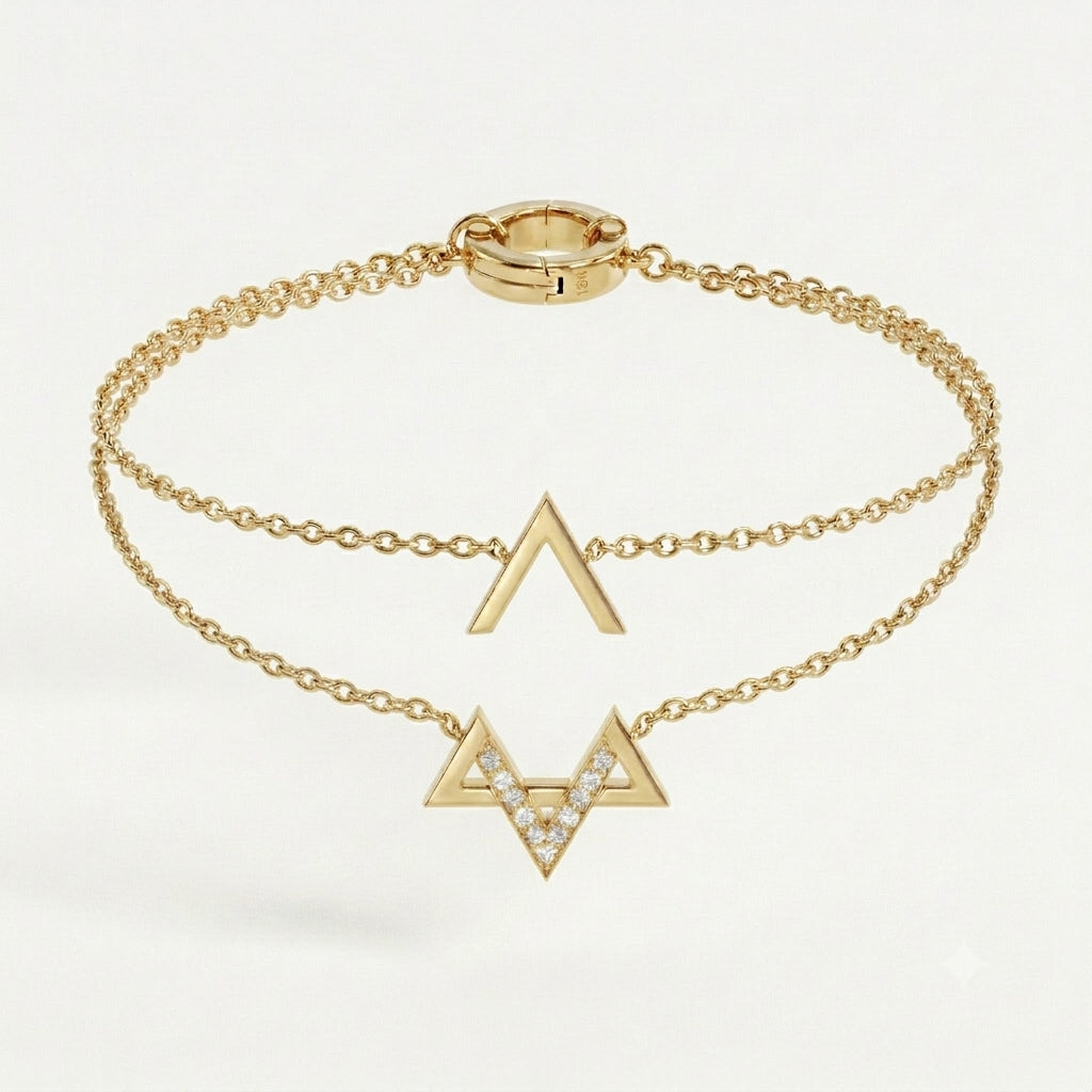 Bracelet Maguen David Invisible or 18k amovible | Aaron Kali