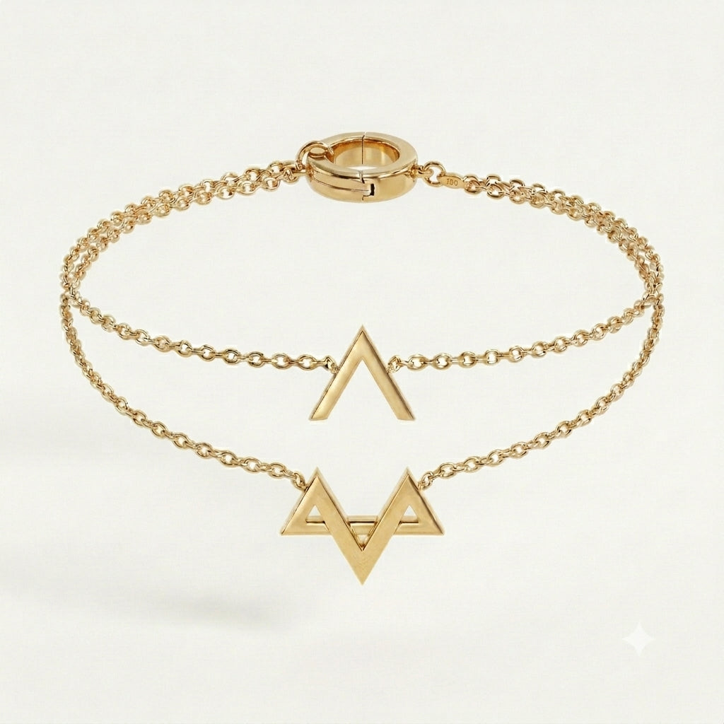 Bracelet Maguen David Invisible or 18k amovible | Aaron Kali