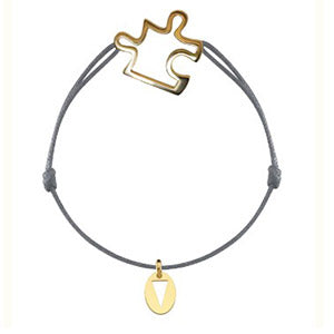 Bracelet Puzzle YOU en Or 18 carats sur cordon
