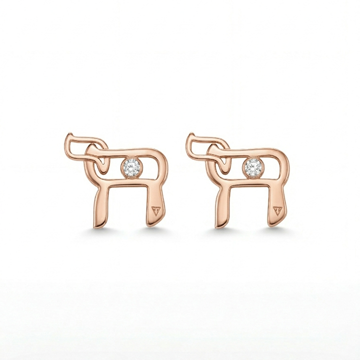 Boucles d'Oreilles Haï (Chai) or 18k