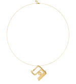 L02J - Collier pendentif BETH- lettre hebraïque - Or 18k ©AARON KALI