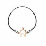 Puzzle You, bracelet en or Rose 18 carats - collection puzzle - Bracelet sur cordon homme - femme - personnalisable ©AARON KALI