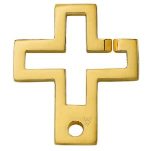Croix du christ Or jaune 18k ©AARON KALI
