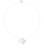 L12G - Collier pendentif KAPH - lettre hebraïque - Or 18k ©AARON KALI