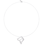 L22G - Collier pendentif QOPH - lettre hebraïque - Or 18k ©AARON KALI