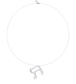 L25G - Collier pendentif TEV- lettre hebraïque - Or 18k ©AARON KALI