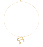 L25J - Collier pendentif TEV- lettre hebraïque - Or 18k ©AARON KALI