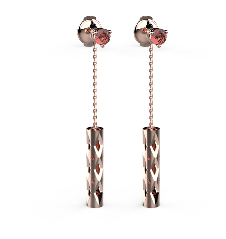 boucles d'oreilles personnalisables en or 18 carats